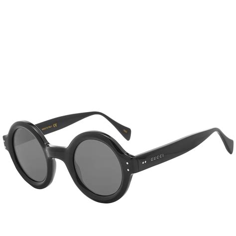 gucci round-frame acetate sunglasses|gucci 57mm round sunglasses.